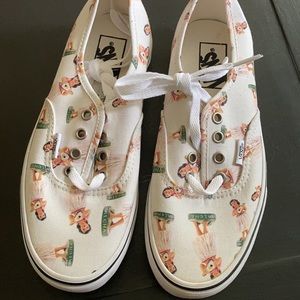 Vans hula girl canvas lace ups women’s size  7.5